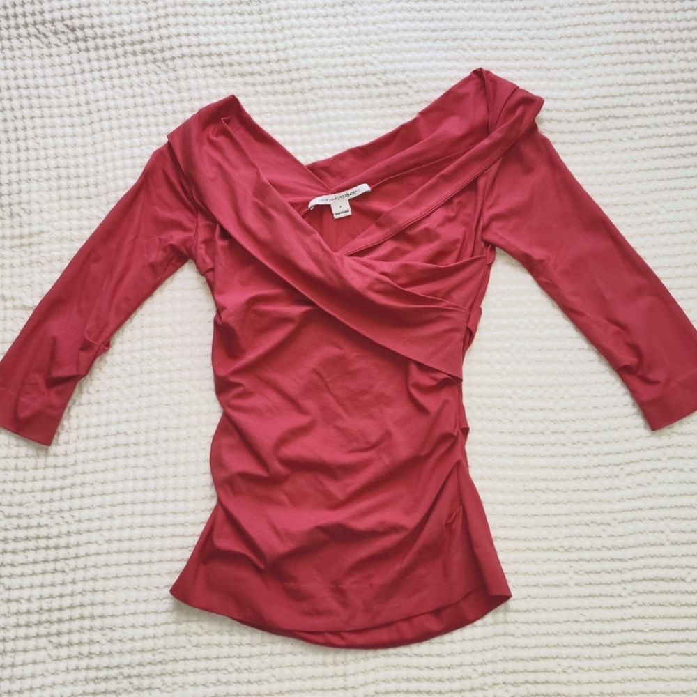 DVF Asymmetric Off Shoulder Top P